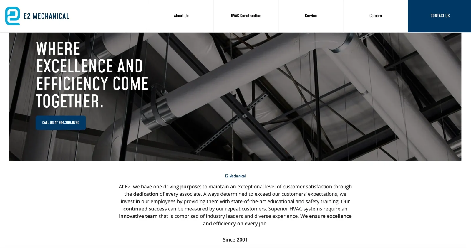 E2 Mechanical website